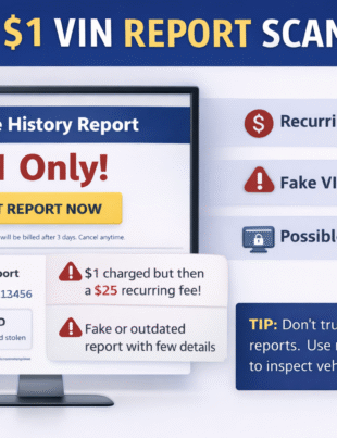 $1 vin report scam