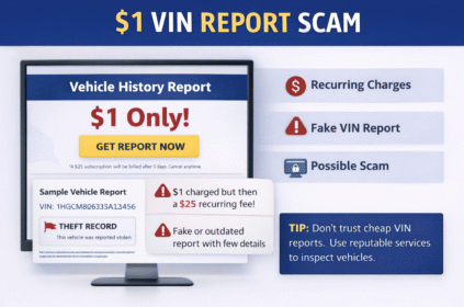 $1 vin report scam